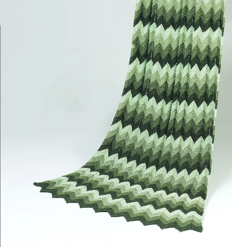 ---Knitted Ripple Afghan Pattern