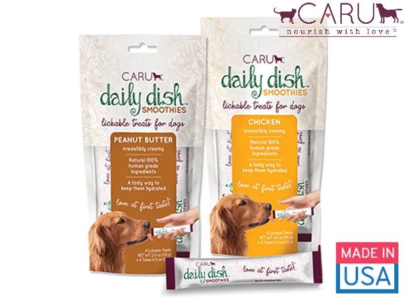 - Natural ingredient dog foodFP - RB - Caru Pet Daily Dish Smoothies Lickable Dog Treats