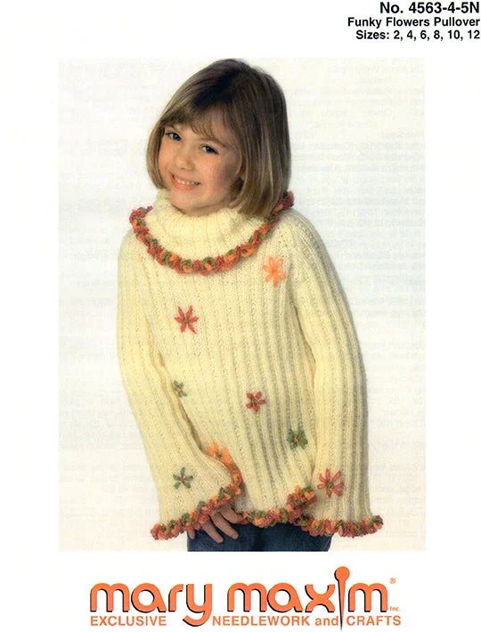 ---Funky Flowers Pullover Pattern