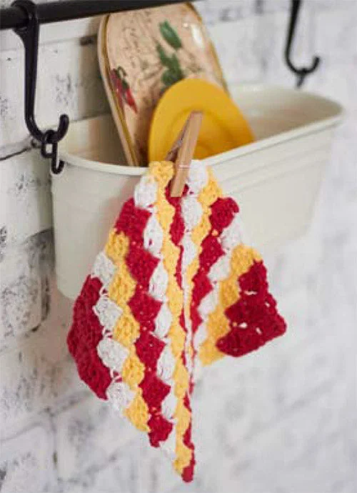 ---Free Corner-to-Corner Dishcloth Pattern