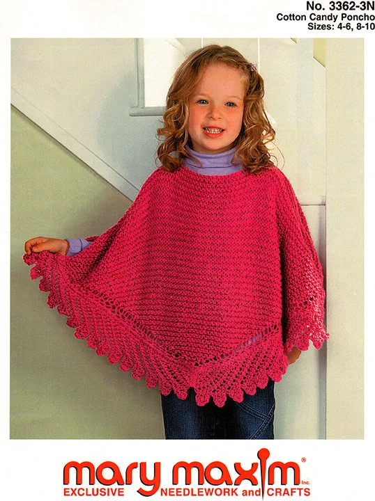 ---Cotton Candy Poncho Pattern