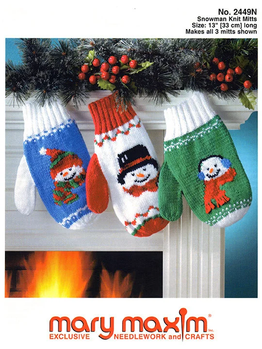 - ​​Christmas pet Christmas clothingSnowman Knit Mitts Pattern