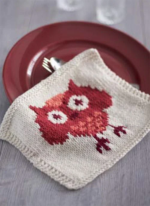 - Air box TSA certified check-inFree Owl Dishcloth Pattern