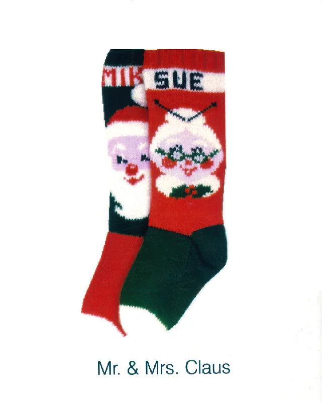  -Anti-scratch sofa protective coverMr. and Mrs. Santa Stockings Pattern