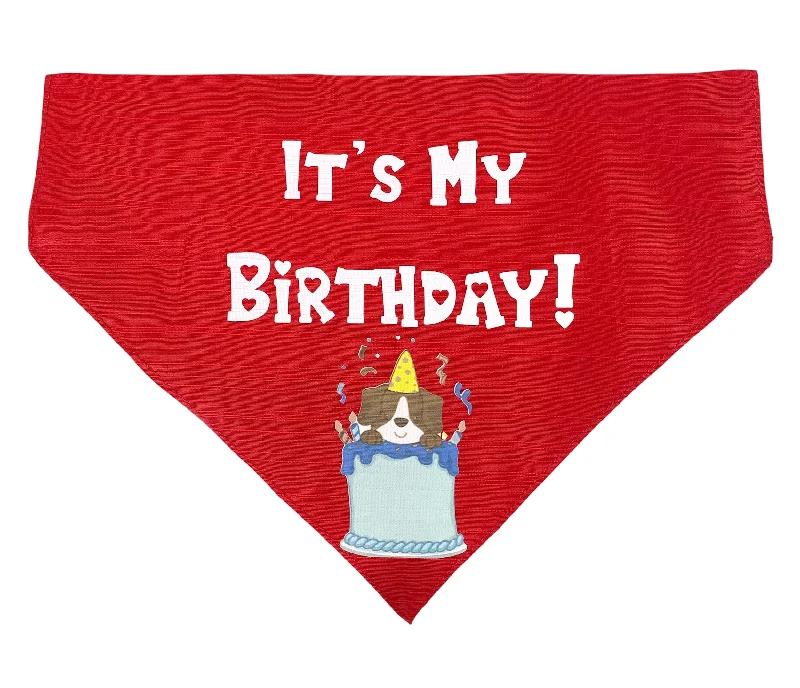 Classification by function or use:Dog Bandana: It's My Birthday Bandana for Pets