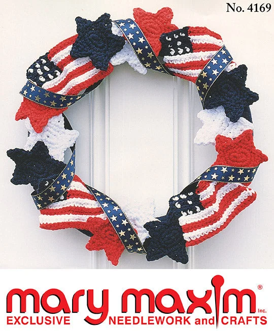 - Pet tear stain cleaning wipesAmerican Flag Wreath Pattern