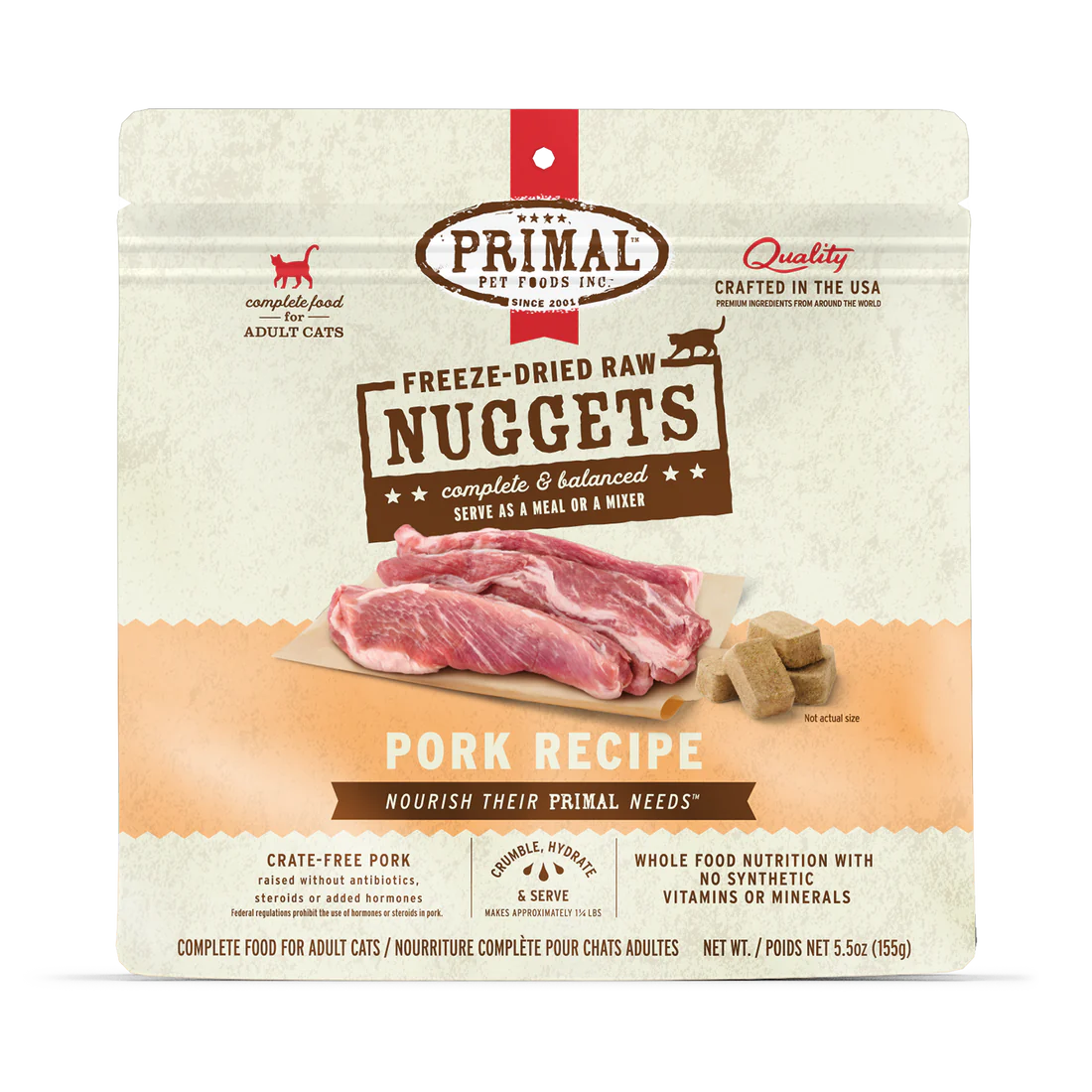 	Primal - Nuggets - Freeze Dried Nuggets - Pork Formula (Cat Food)