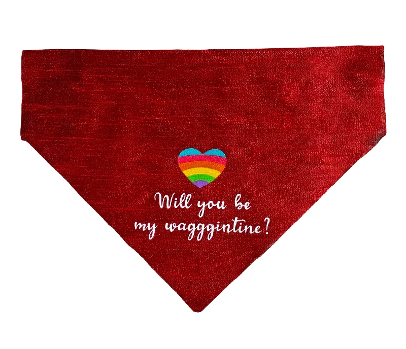 Dog clothesValentine's Day Dog Bandana: Handpainted Pet Accessory