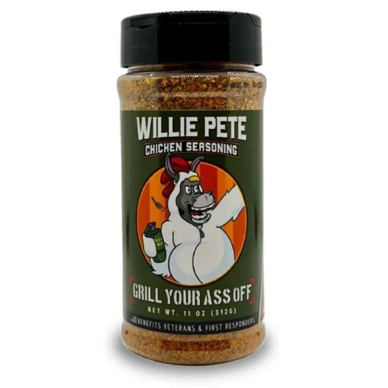 - Organic cotton dog bibsGrill Your Ass Off Willie Pete Chicken Seasoning Spice