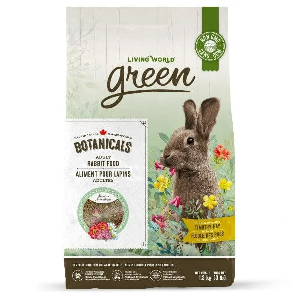 - Organic cotton dog bibsLiving World Green Botanicals Adult Rabbit Food