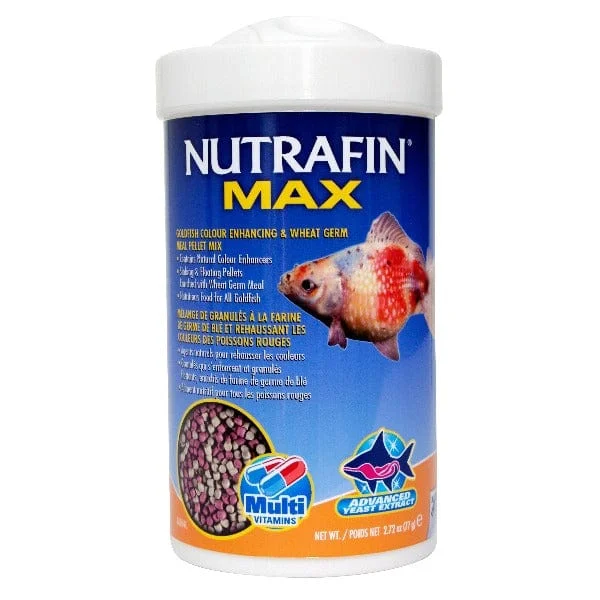  -Splash-proof food bowl AND Anti-choking slow food bowlNutrafin Max Goldfish Colour Enhancing & Wheat Germ Meal Pellet Mix