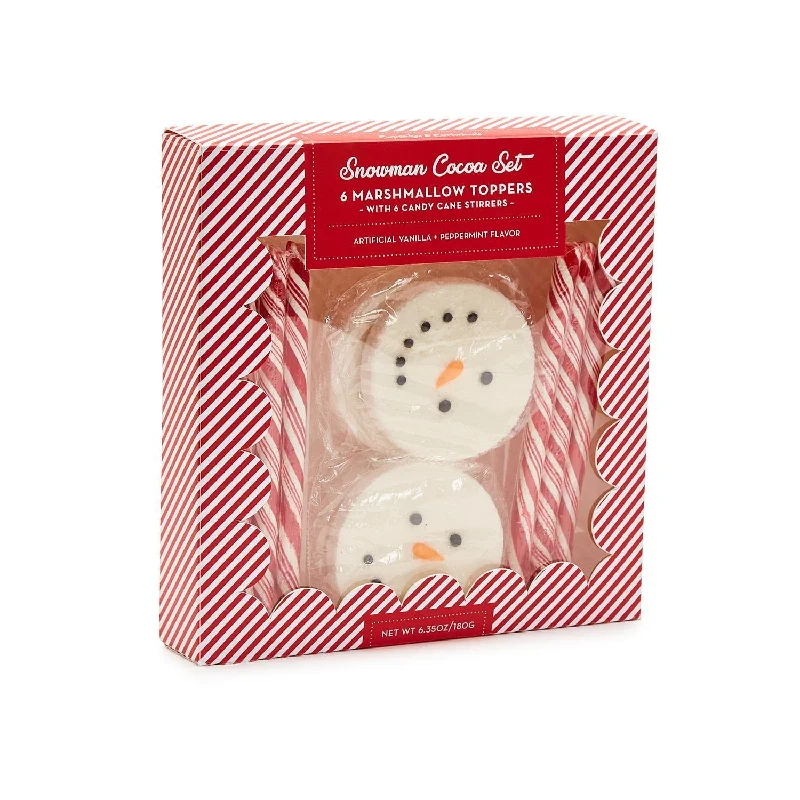 - Summer pet ice matHot Cocoa Set of 12 Including 6 Snowman Marshmallow Toppers and 6 Candy Canes in Gift Box