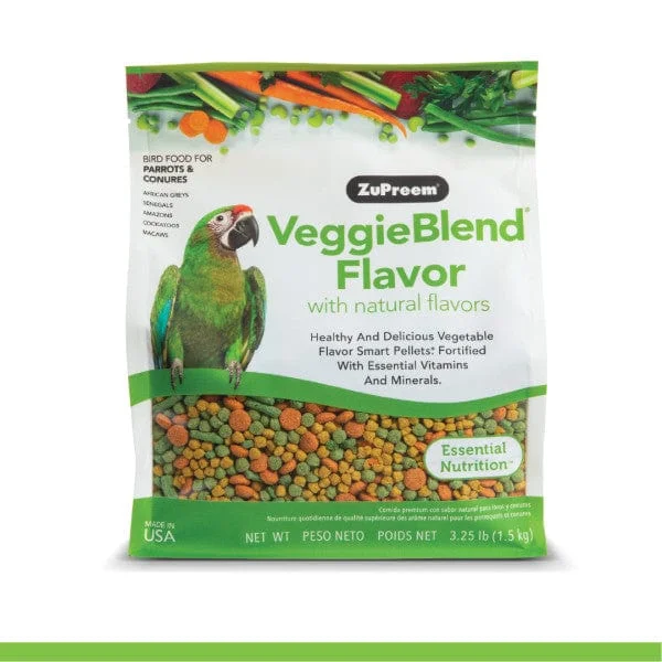 - Air box TSA certified check-inZuPreem VeggieBlend Bird Food, Parrots & Conures